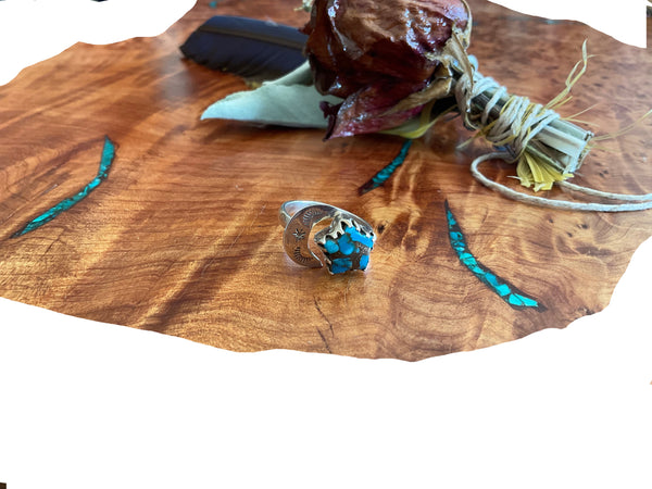 Turquoise Star and Moon Rings