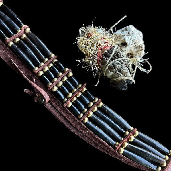 Black Pipe Bone Choker