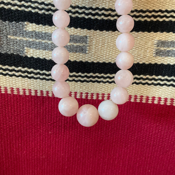 Rose Quartz Beaded Necklace