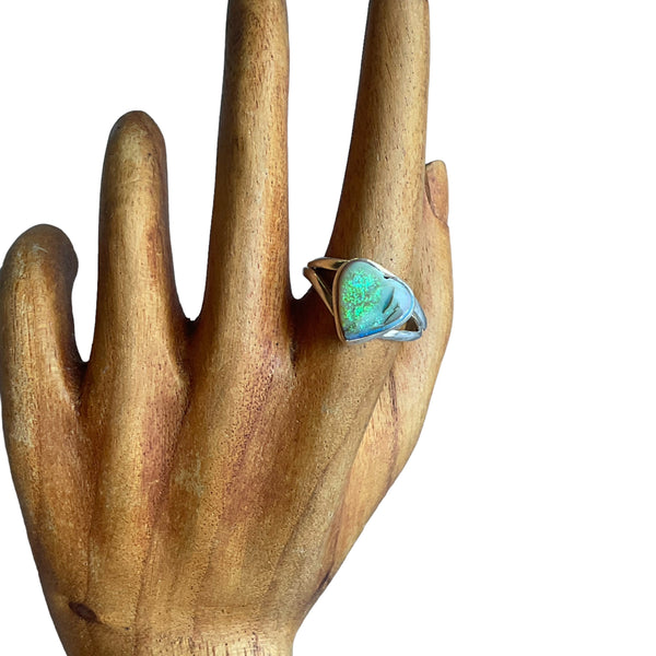 Heart Shaped Opal Ring size 9.5