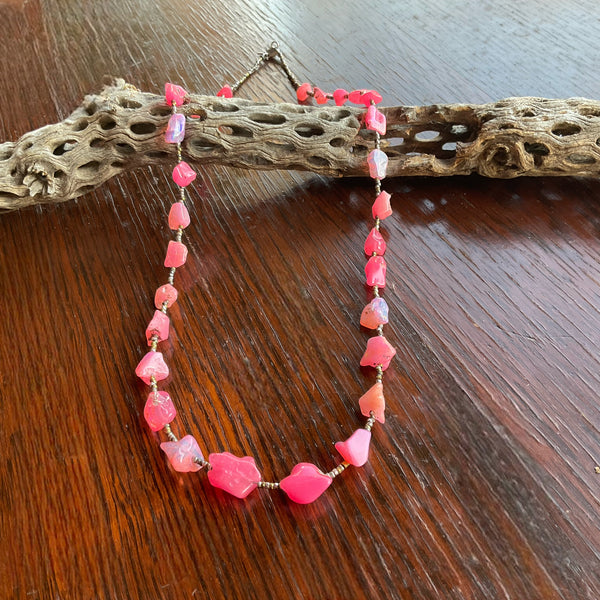 Lovely Pink Opal Necklace