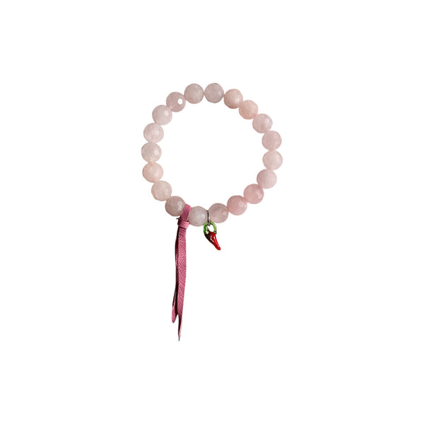 Rose Quartz Pinky Pepper Bracelet