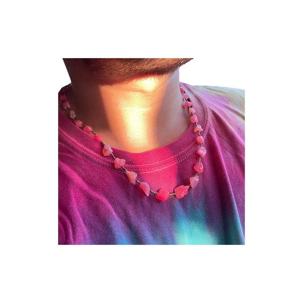 Lovely Pink Opal Necklace