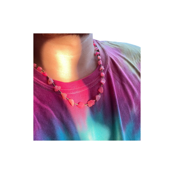 Lovely Pink Opal Necklace