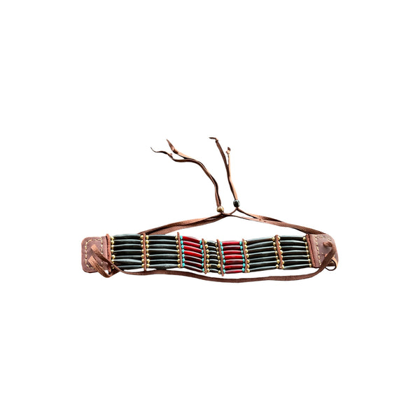 red bone large choker stormie art front view