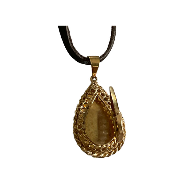 Gold Teardrop Locket