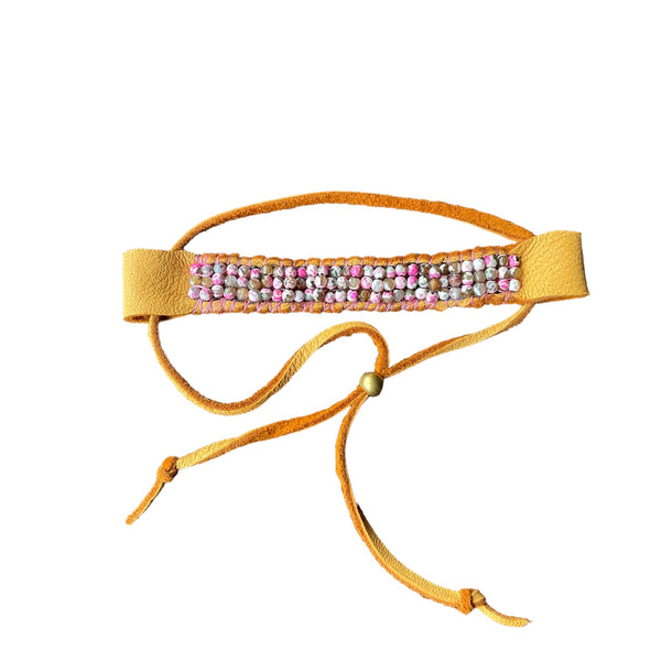 Pink Rose Agate Bracelet