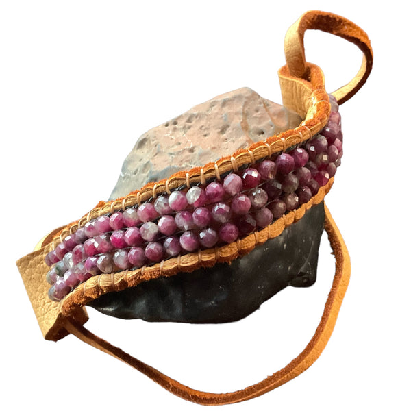 Brilliant Ruby Love Token Bracelet