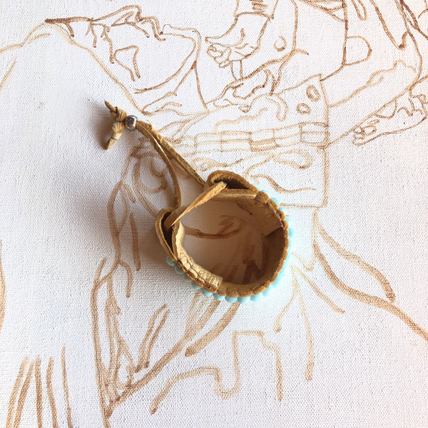 Sleeping Beauty Turquoise Beaded Bracelet