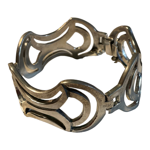 Hourglass Design Sterling Bracelet