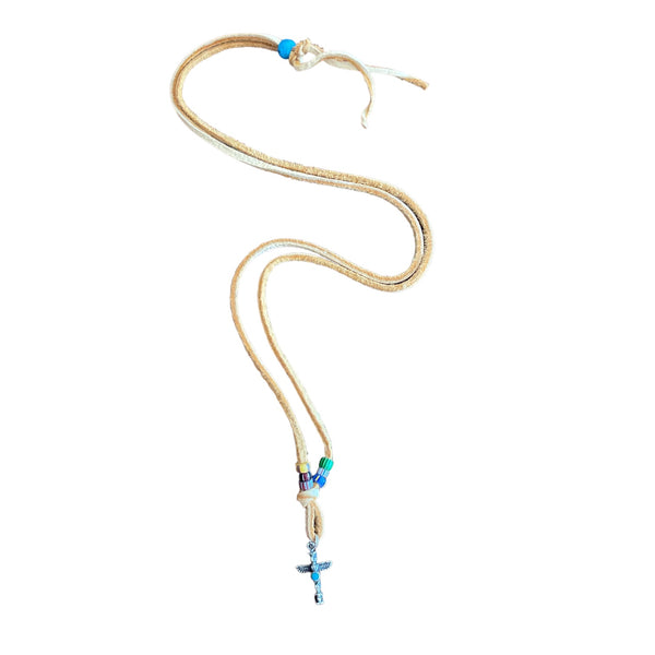 Eagle Totem Pendant Necklace on Leather Cord