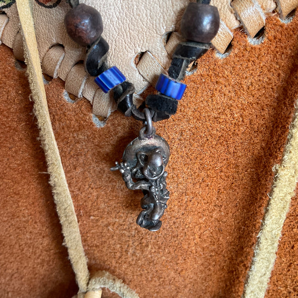 Parrot Wearing Sombrero Necklace