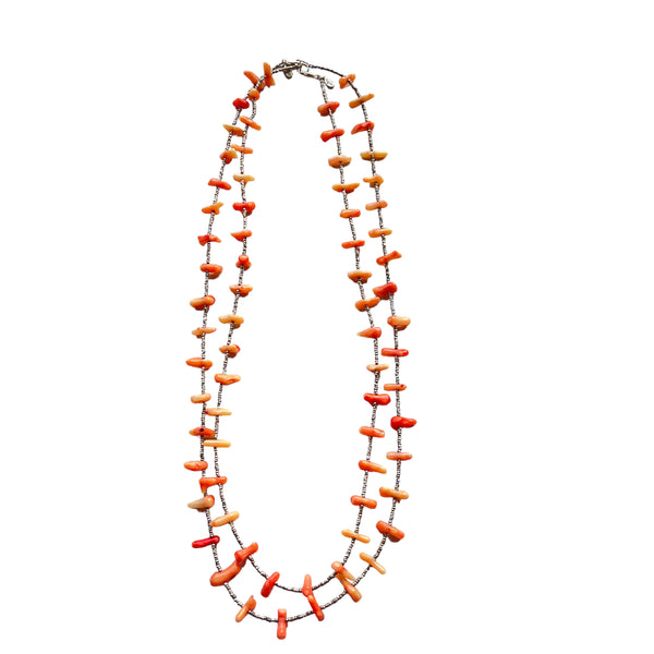 Coral Beaded Necklace