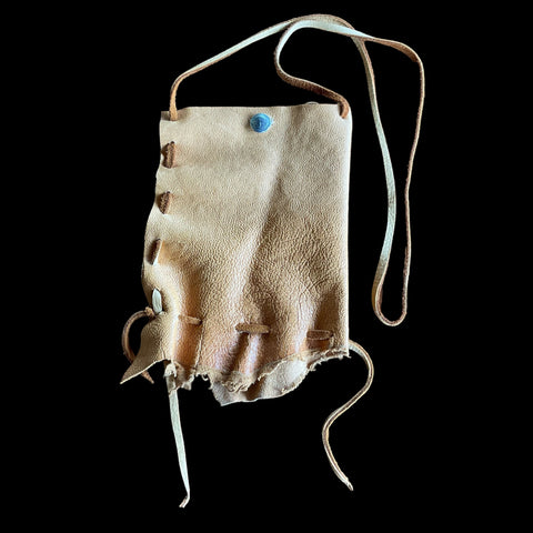 Stand into the Storm Bison Beaded Pouch