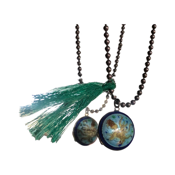 Octopus Locket Necklace