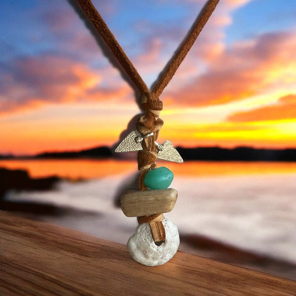 Follow Your Own Path Double Arrowhead Necklace