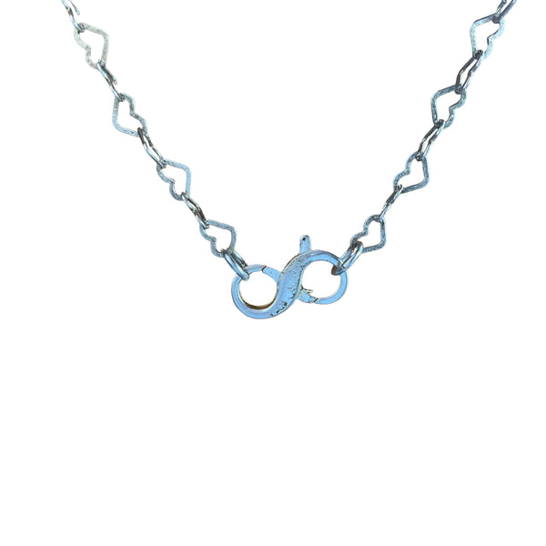 silver heart chain stormie art