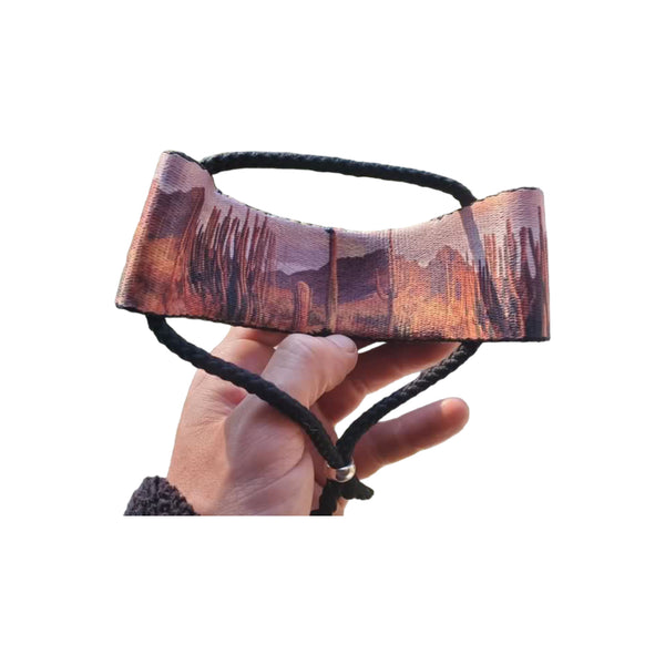 Turquoise Beaded Bracelet with Webbing