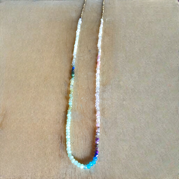Forest Gemstone Beaded Necklace