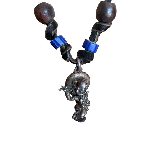 Parrot Wearing Sombrero Necklace