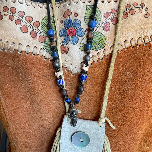Parrot Wearing Sombrero Necklace