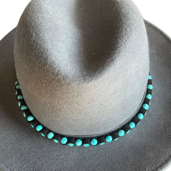 Turquoise Zig-Zag Design Hatband