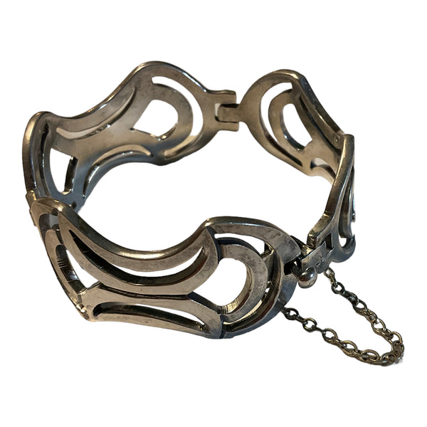 Hourglass Design Sterling Bracelet