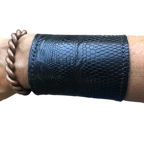Black Embossed Cuff