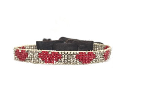 heart loom beaded bracelet