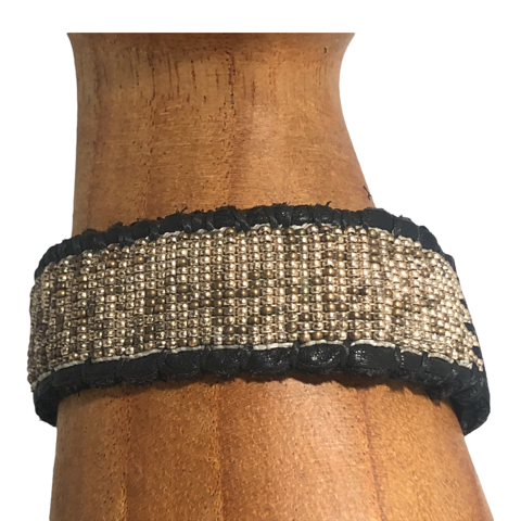 Antique Metal Beaded Bracelet