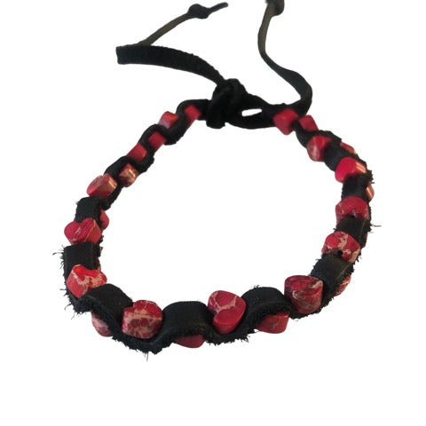 Red Jasper Heart Bracelet