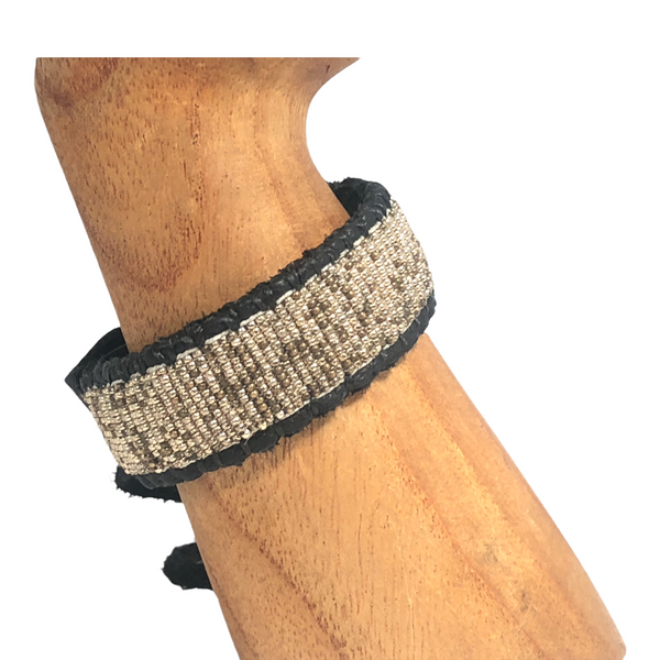 Antique Metal Beaded Bracelet