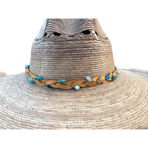 blue gemstone hatband