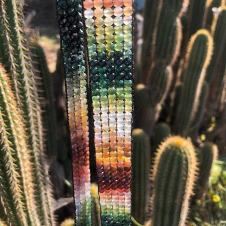 Indian Plum Agate Beaded Hatband