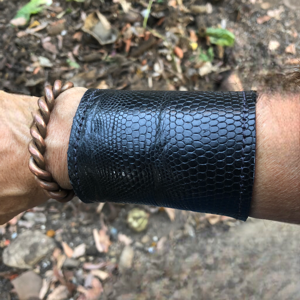Black Embossed Cuff