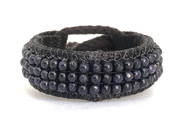 Blue Sandstone Vegan Bracelet