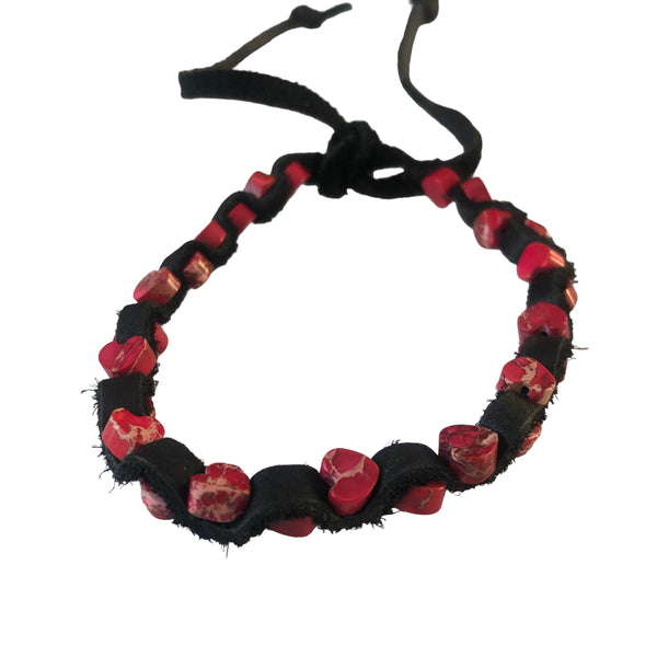 Red Jasper Heart Bracelet