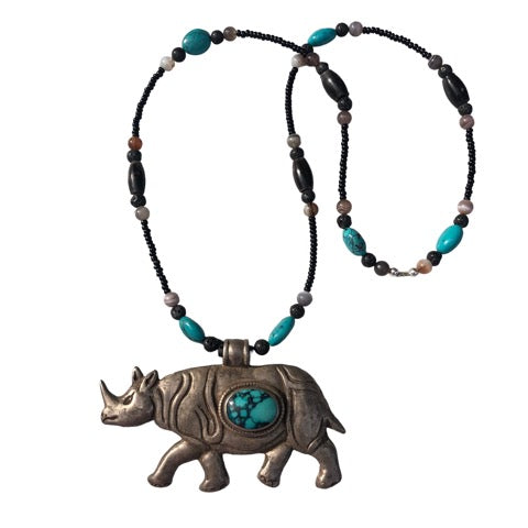 rhinoceros necklace