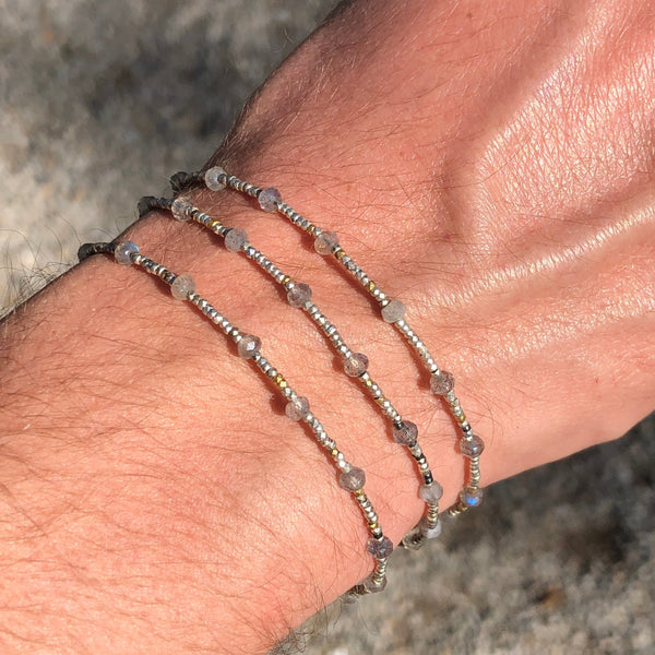 Labradorite Beaded Bracelet