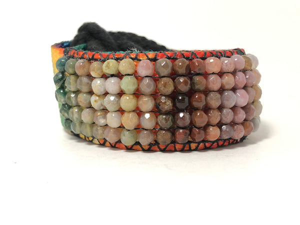 Purple Plum Agate Vegan Bracelet