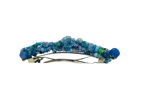 Rose Beaded Hair Barrette