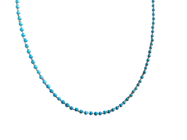 Tiny Bright Turquoise Necklace