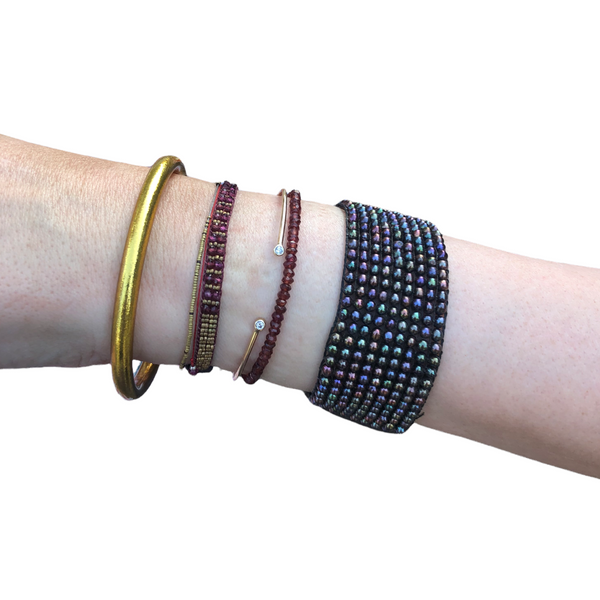 Black Pearl Beaded Bracelet