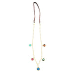 Vintage Religious Saint Enamel Charms Necklace for Devine Protection & Safe Travels