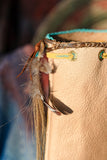 Eagle Pouch Stormie Original Beaded Design with Horsehair and Turquoise