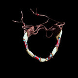 Turquoise Beads and Red & White Pipe Bone Tribal Choker