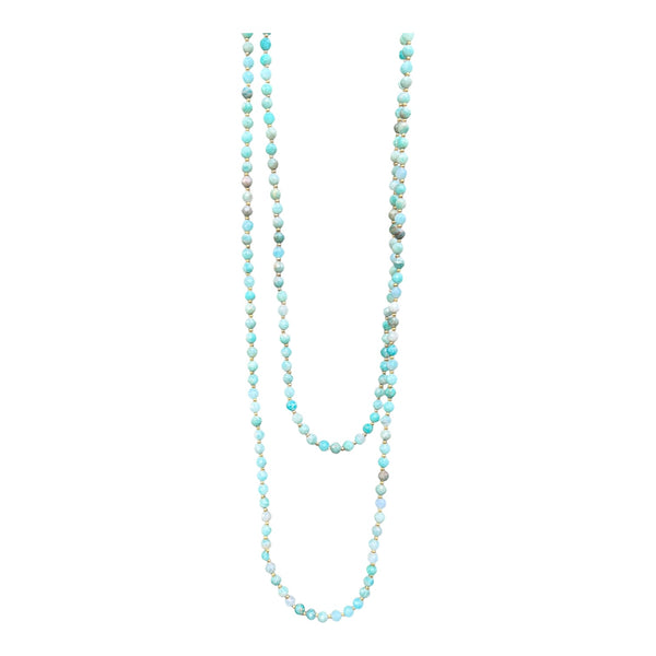 Amazonite Beaded Stormie Art Necklace Design 18 inches or 22.5 inches