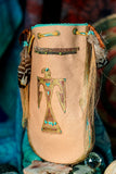 Eagle Pouch Stormie Original Beaded Design with Horsehair and Turquoise