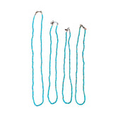 Turquoise Necklace with Copper Heishi and Lobster Clasp Hand beaded by Stormie
