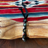 Indian Agate Zig-Zag Leather Bracelet Handwoven Beaded Jewelry